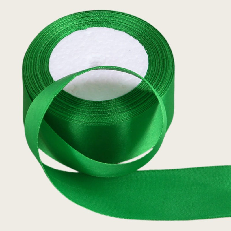 Solid-color decorative ribbon for gift boxes, flower bouquets, handmade rose bows, and DIY crafts