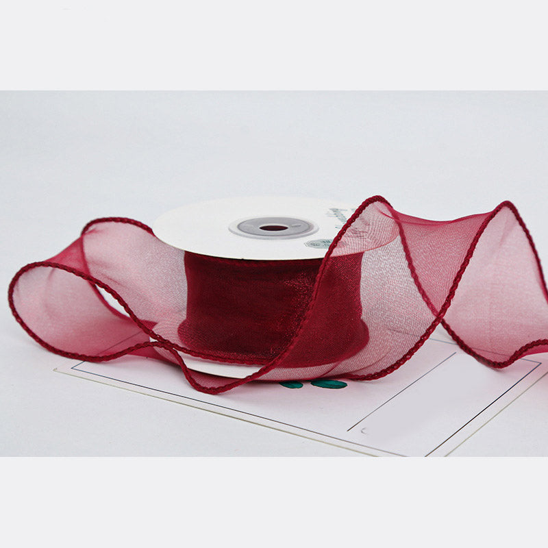 Wine Red Series Ribbons ¨C DIY Craft Materials for Gift Wrapping, Bouquets, and Cake Decorations (Satin/Woven Ribbon)