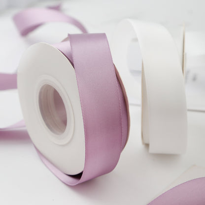 Factory Direct: 2.5cm Double-Sided Polyester Satin Ribbon ¨C Ideal for DIY Crafts, Hair Accessories, Gift Box Packaging, and Bouquet Decoration