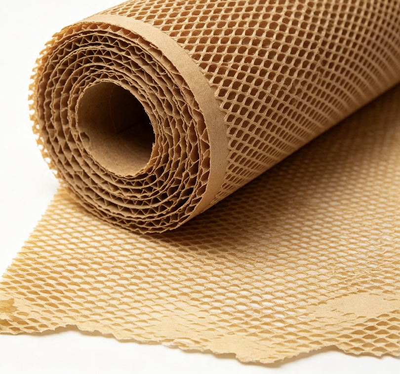Kraft Paper Honeycomb Cushioning Paper Grid Honeycomb Packaging Roll