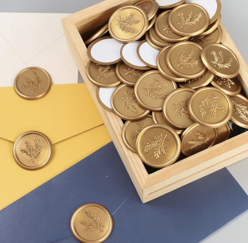 Envelope Sealing Sticker Wax Seal Stamp Sticker Wax Seal