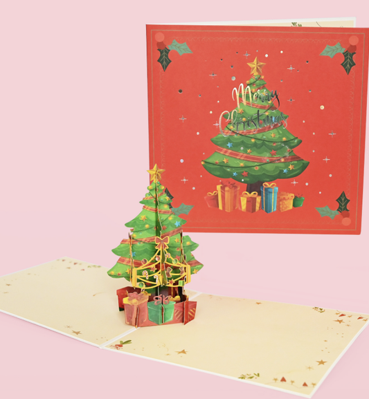 3D Pop-Up Thank You Card Foreign Trade 3D Holiday Card