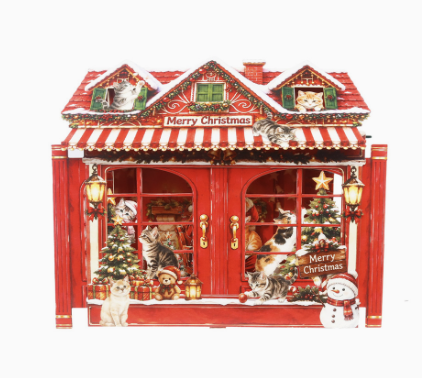 Christmas Cottage 3D Pop-Up Card