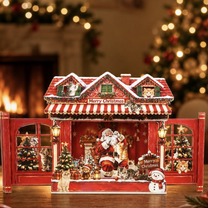 Christmas Cottage 3D Pop-Up Card
