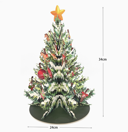 3D Pop-Up Thank You Card Foreign Trade 3D Holiday Card