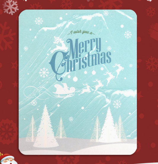 Christmas Greeting Card Creative Small Card
