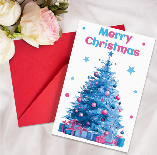 Christmas Greeting Card and Envelope Set