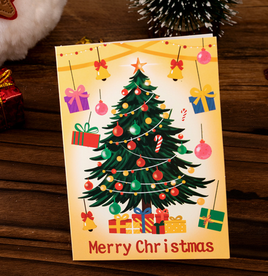Christmas Greeting Card Envelope Christmas Gift Box Card