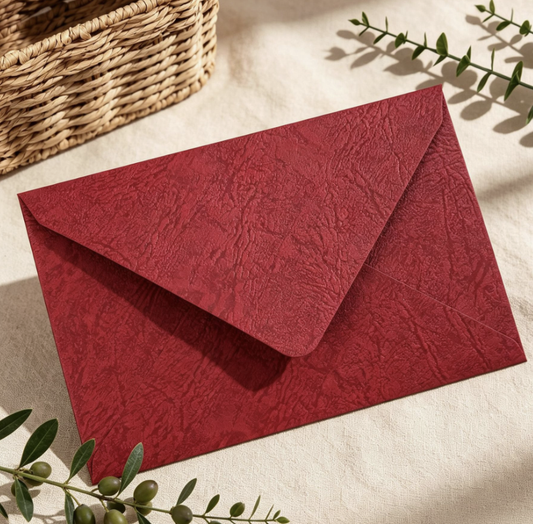 Thickened Tree Texture Envelope Vintage Postcard