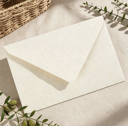 Thickened Tree Texture Envelope Vintage Postcard