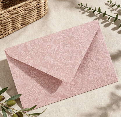 Thickened Tree Texture Envelope Vintage Postcard