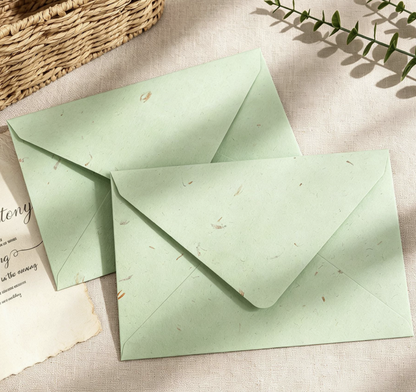 Thickened Tree Texture Envelope Vintage Postcard