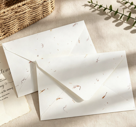 Thickened Tree Texture Envelope Vintage Postcard