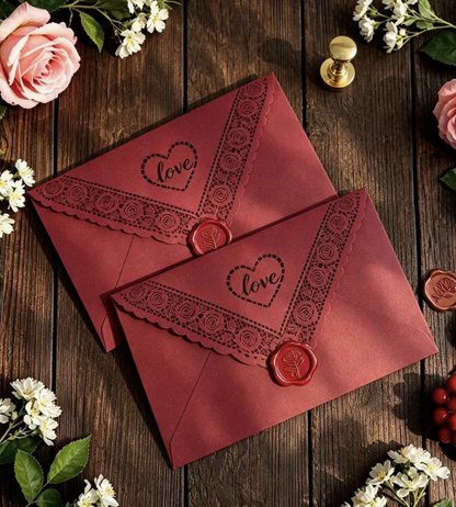 Invitation Postcard Business Banquet Christmas Envelope