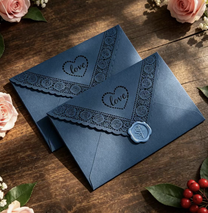 Invitation Postcard Business Banquet Christmas Envelope
