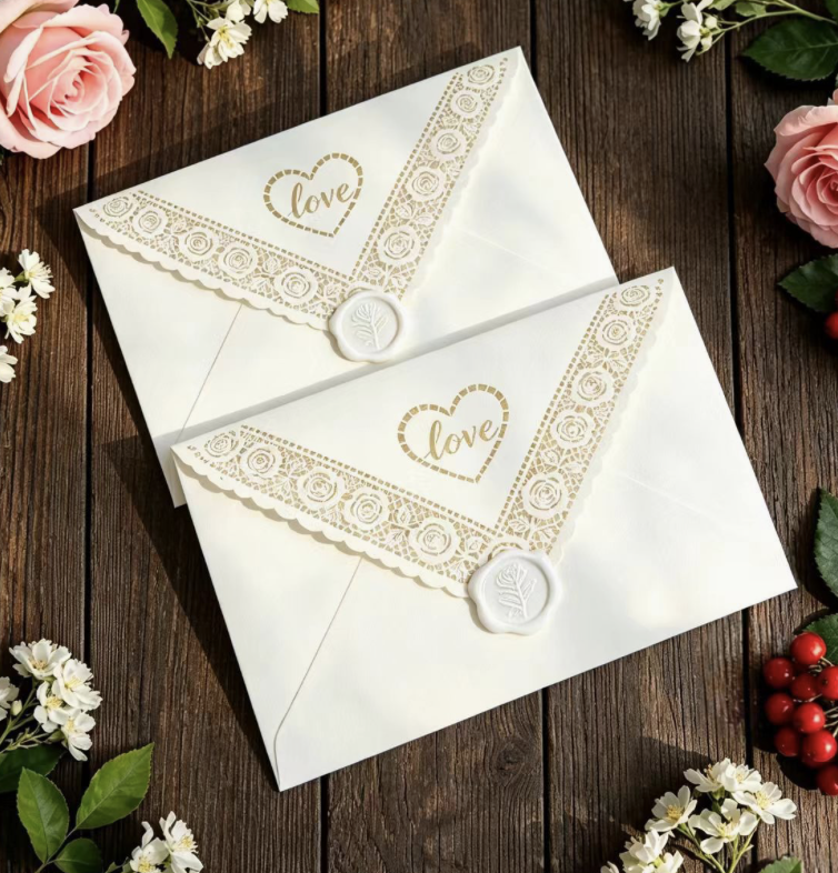 Invitation Postcard Business Banquet Christmas Envelope