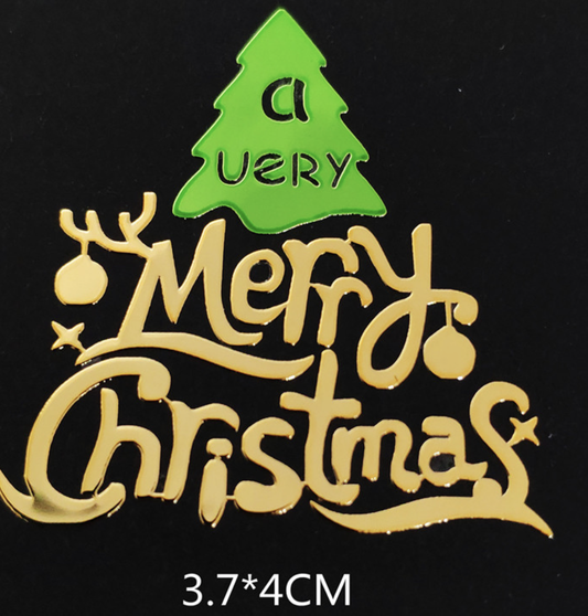 Christmas Gift Tag Stickers Universal Adhesive Labels for Holiday Gift Wrapping