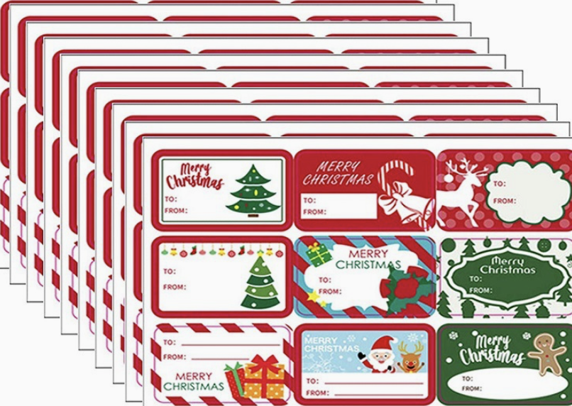 10 Sheets/Pack Sheet Stickers Christmas Holiday Decoration Gift Series Adhesive Stickers Gift Labels