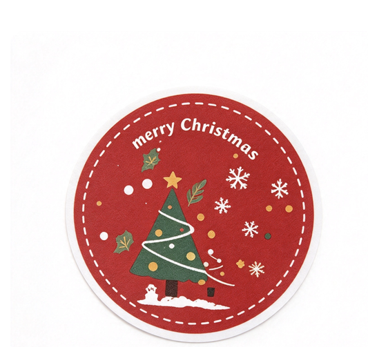 10 Sheets/Pack Sheet Stickers Christmas Holiday Decoration Gift Series Adhesive Stickers Gift Labels